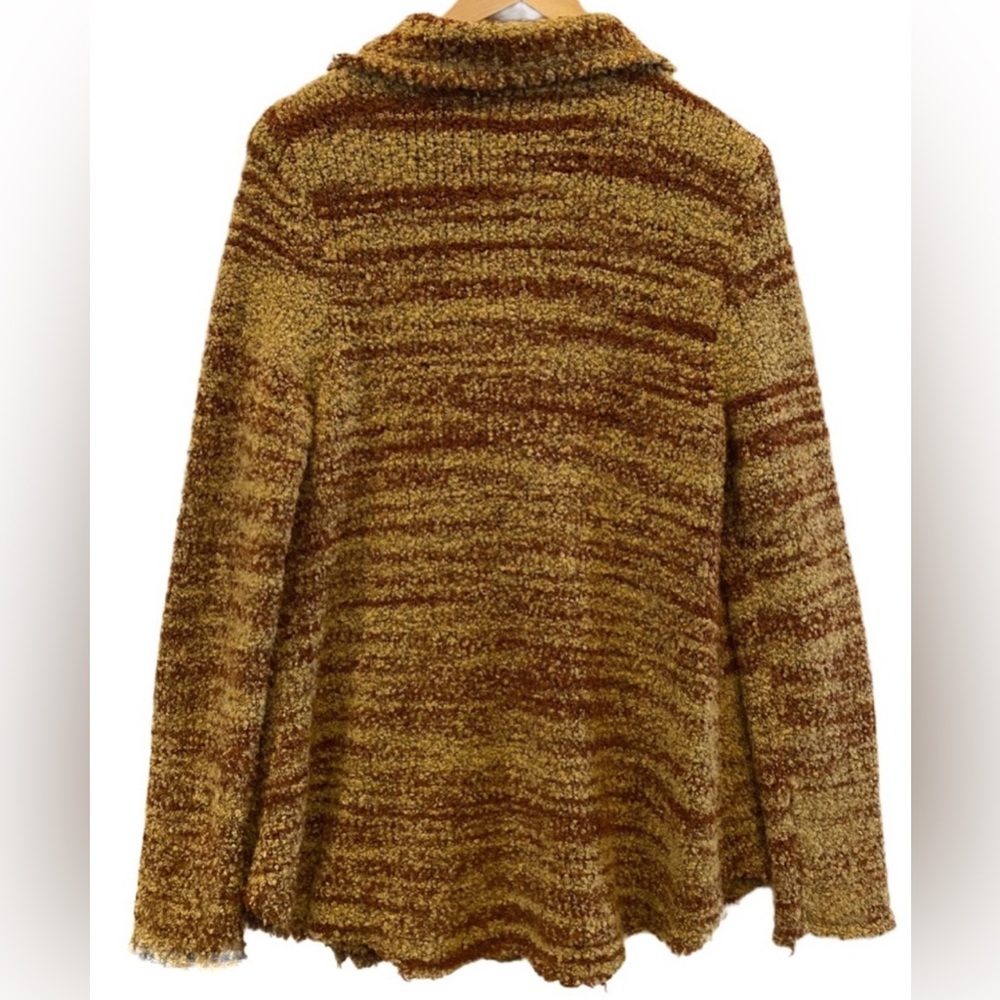 Free People Womens Zebra Yarn Knit Button‎ Down Wool Cardigan Jacket Sz S Autumn - Picture 5 of 12